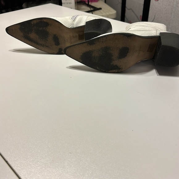 Top Shop White Gator Cowboy Boots size 40 - Picture 8 of 8